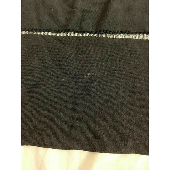 Zara Womens Solid Black Long Sleeve Mesh Crew Neck Sweater Top Xs - Picture 6 of 6